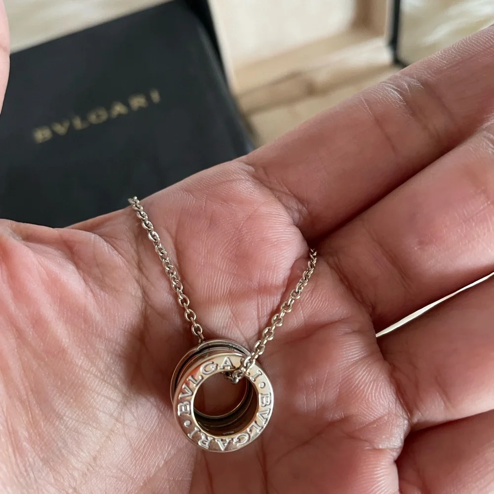 Bvlgari B.Zero1 White Gold Pendant Necklace - Picture 2 of 3